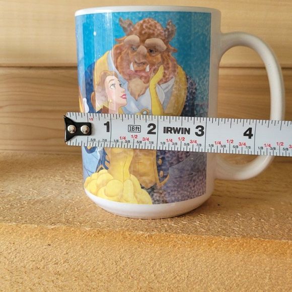 Disney Set of 2 Collectible Coffee Mugs, Beauty and the Beast full sized cups - Picture 16 of 16